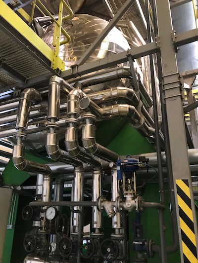Autoclave pipework